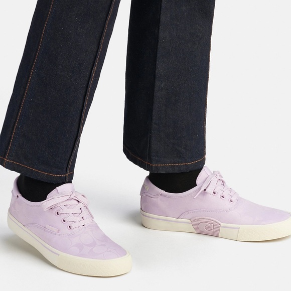 Coach Citysole Skate Sneaker with Recycled Signature Jacquard in Violet - Picture 6 of 6